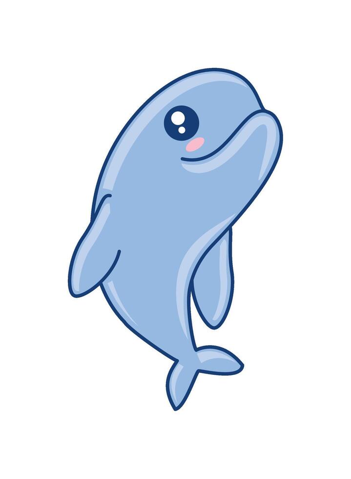 whale undersea life vector