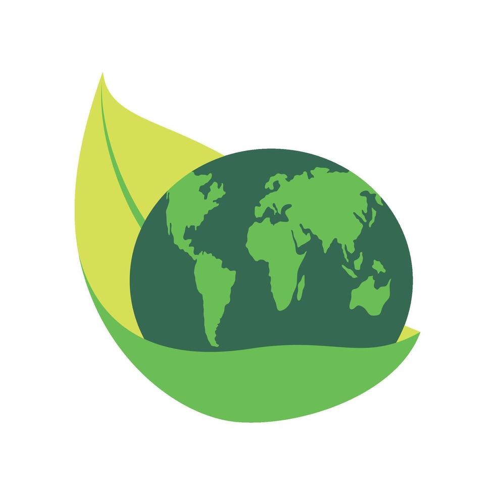 eco label planet vector
