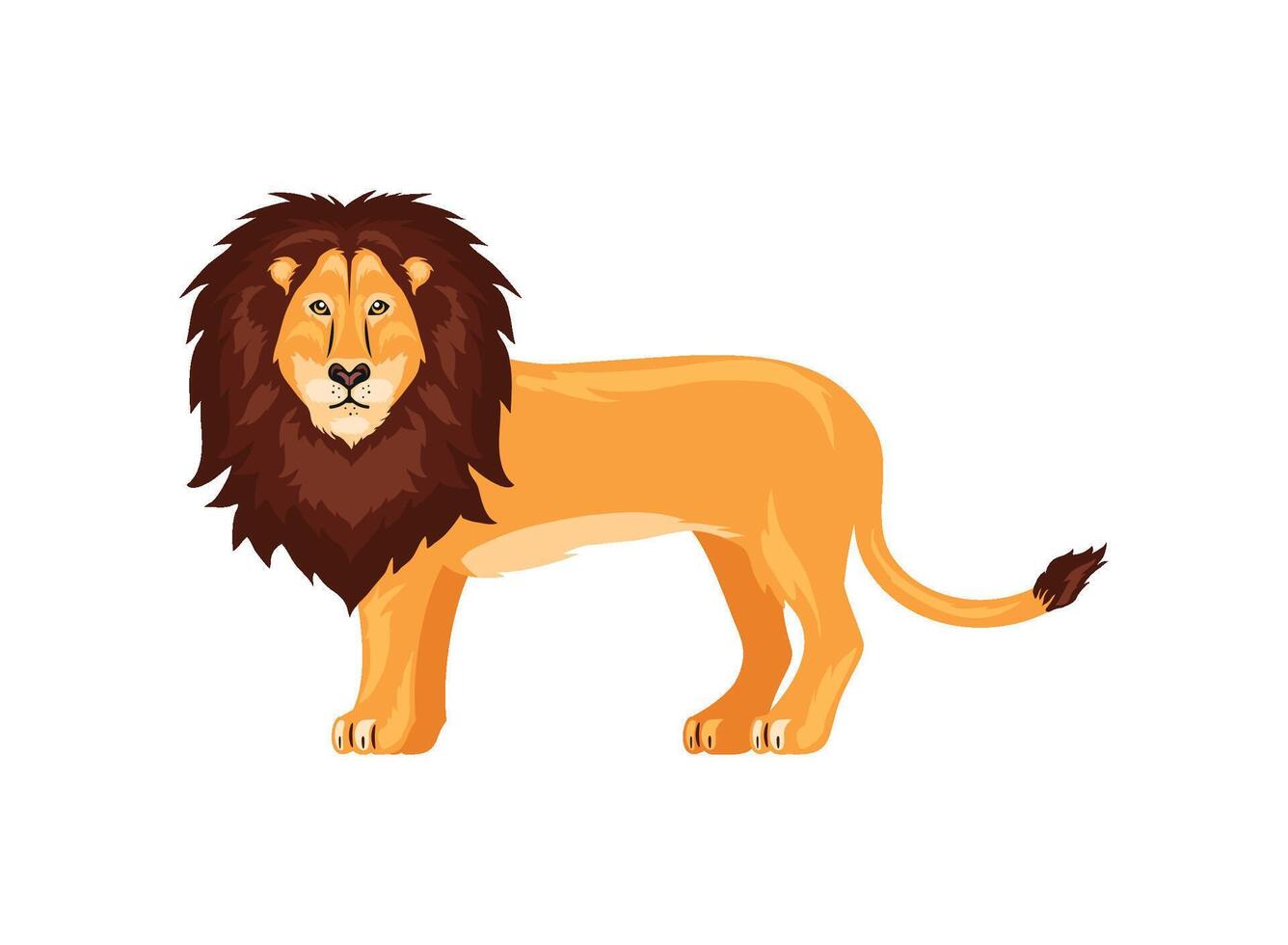 lion animal isolated vector