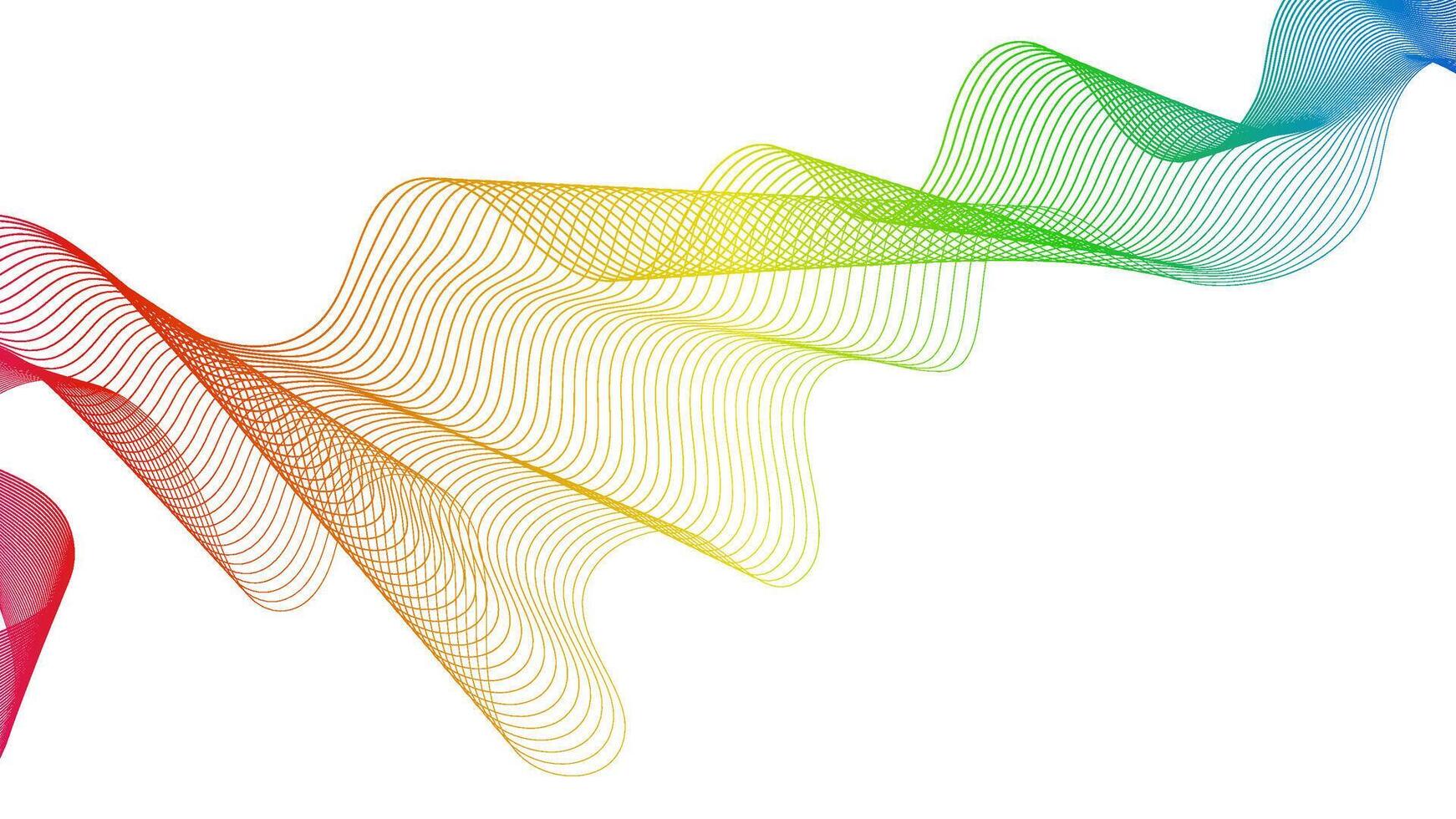 Abstract backdrop with wave gradient lines vector