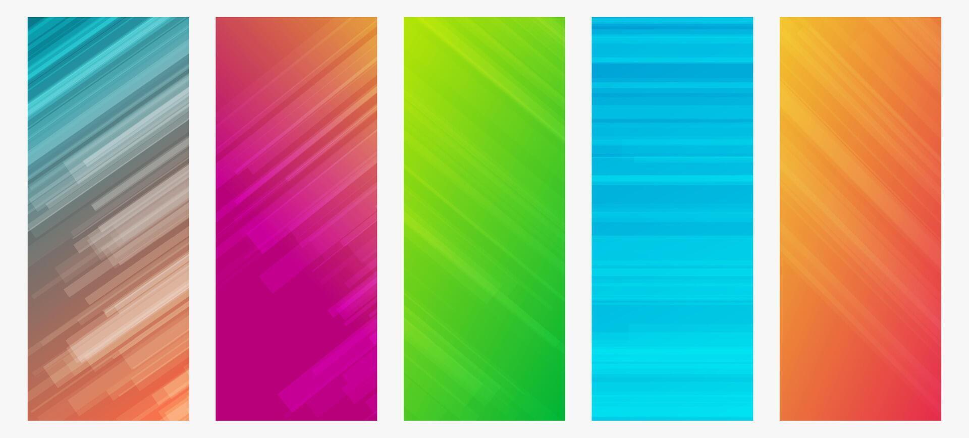 Modern colorful gradient background with lines vector