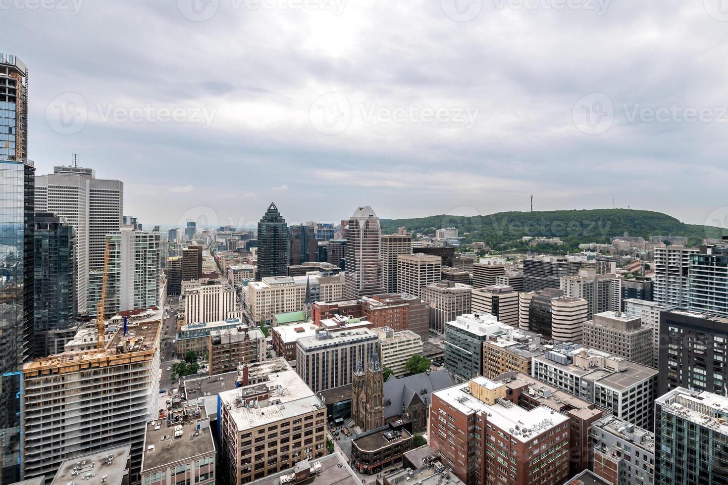 Montreal Canada Quebec downtown on 2024-06-06 from 44th floor photo
