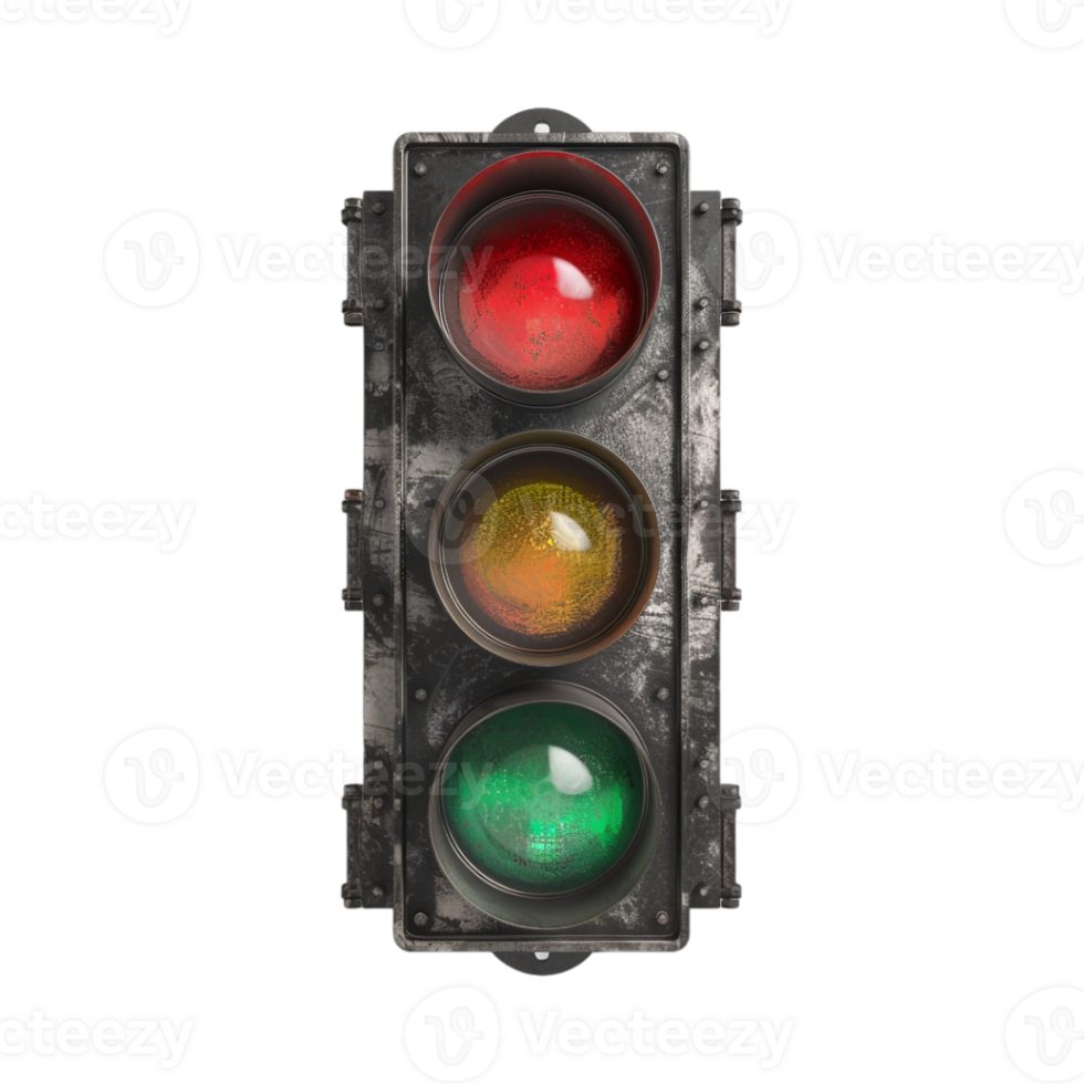 Traffic Signal on Transparent Background png