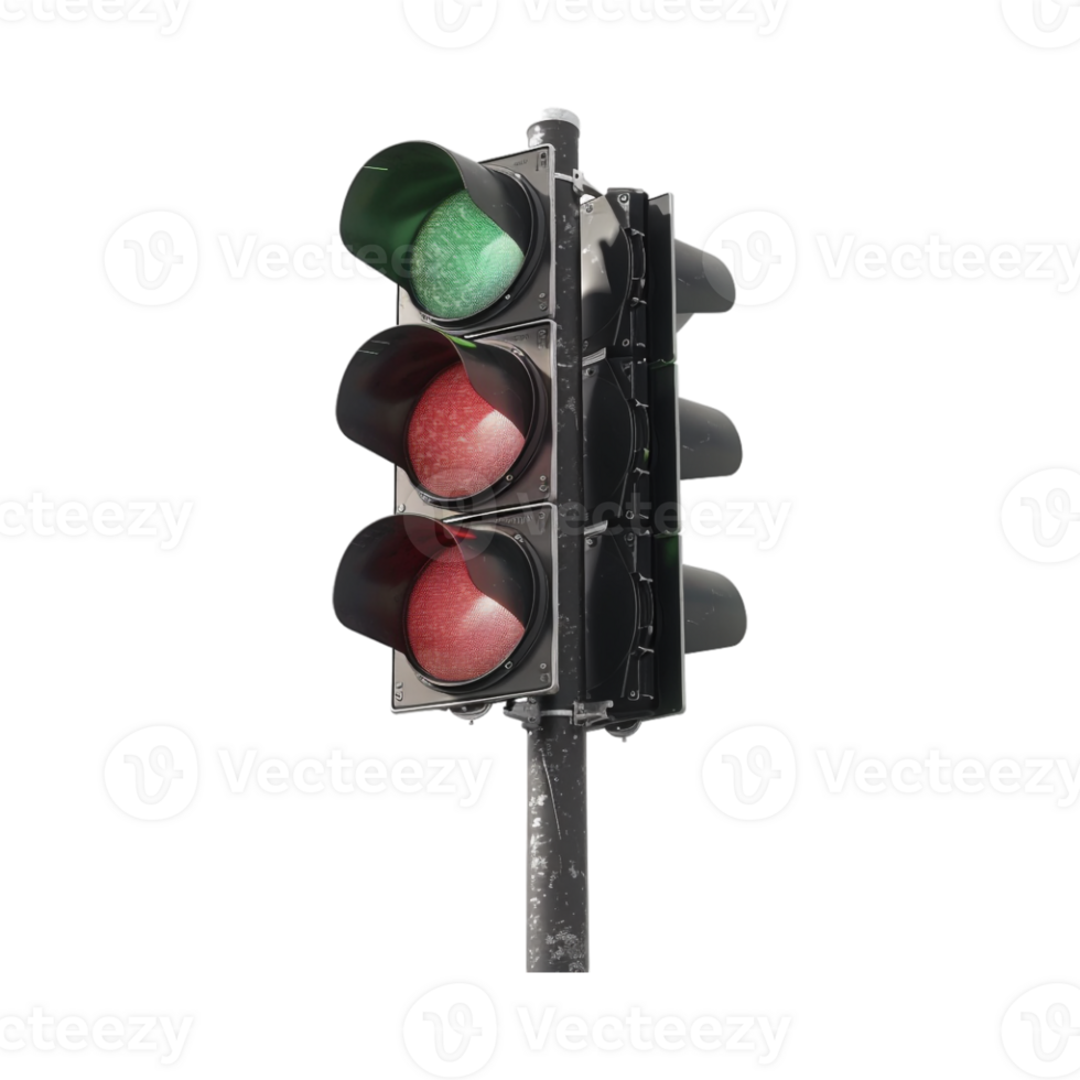 Traffic Signal on Transparent Background png