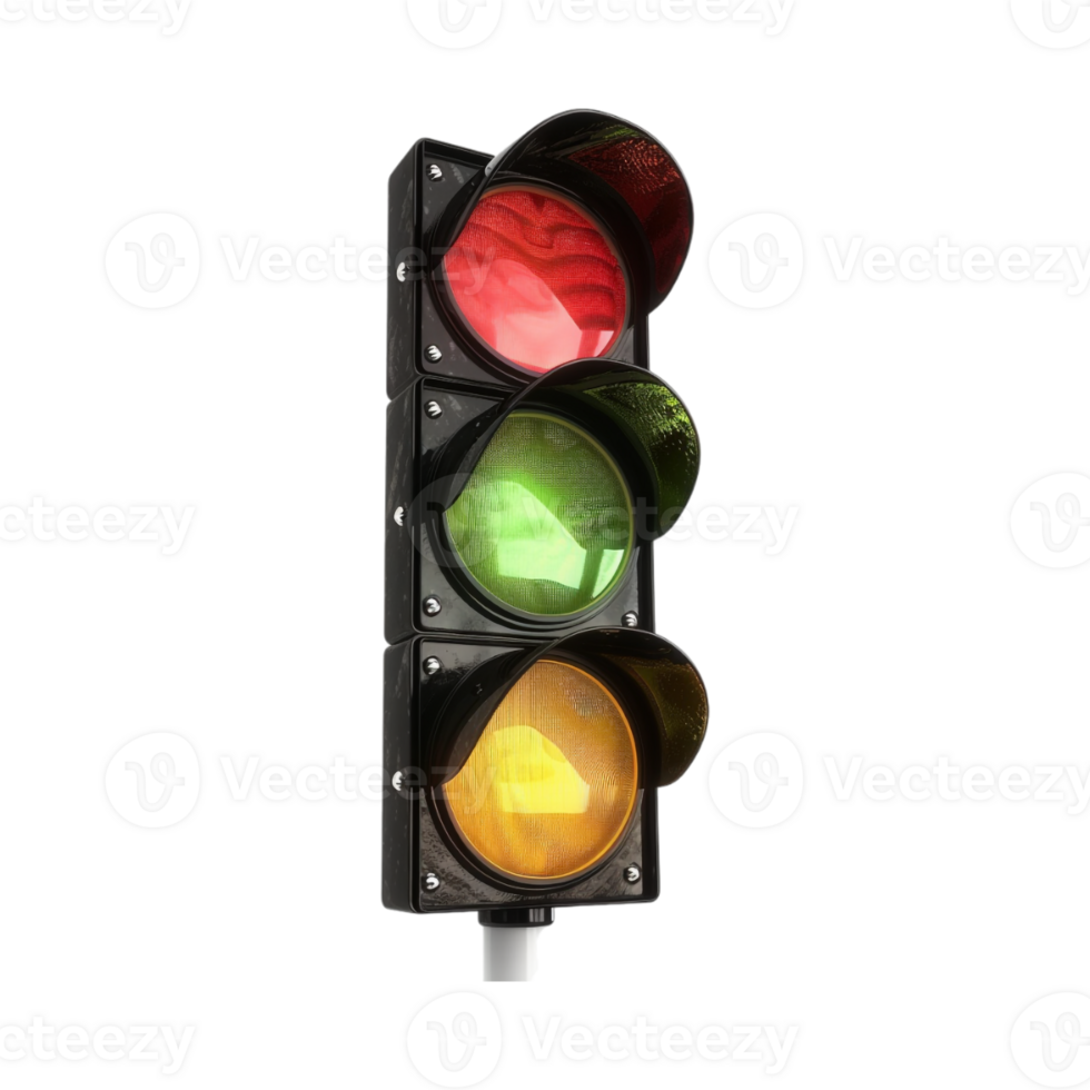 Traffic Signal on Transparent Background png