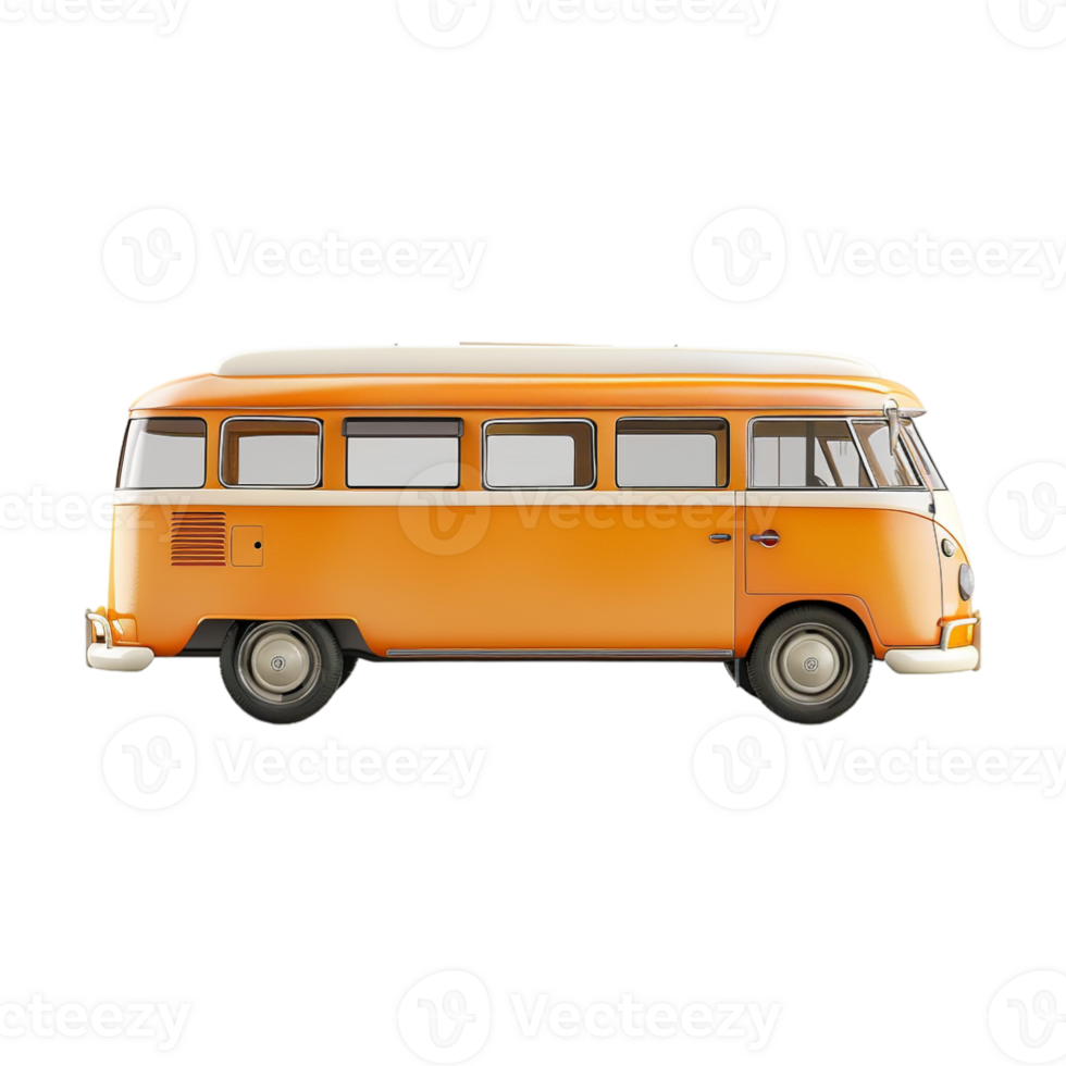 Travel Bus on Transparent Background png