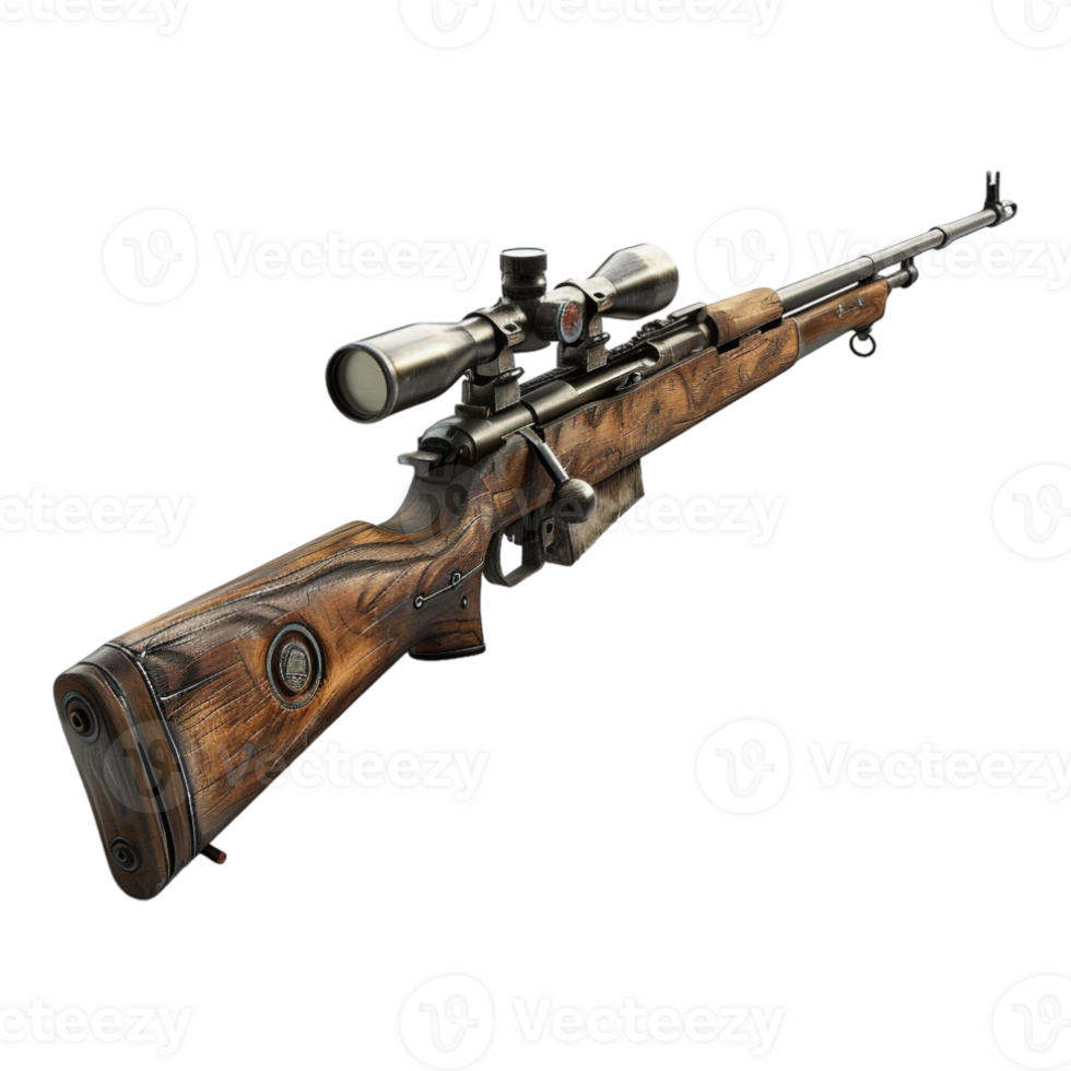 Firing Rifle on Transparent Background png