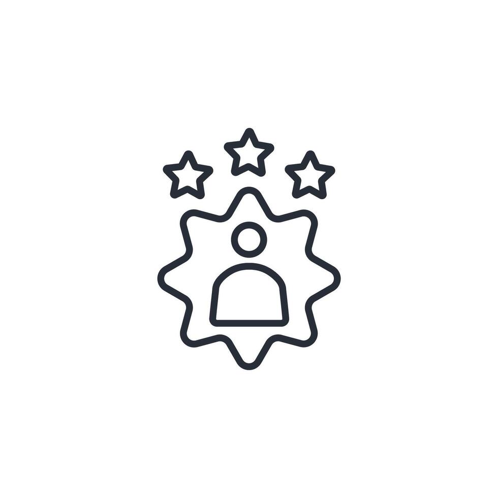 experts icon. .Editable stroke.linear style sign for use web design,logo.Symbol illustration. vector