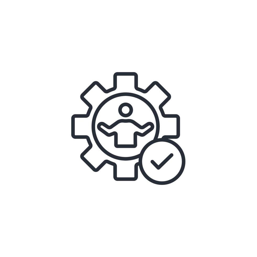 Ability icon. .Editable stroke.linear style sign for use web design,logo.Symbol illustration. vector