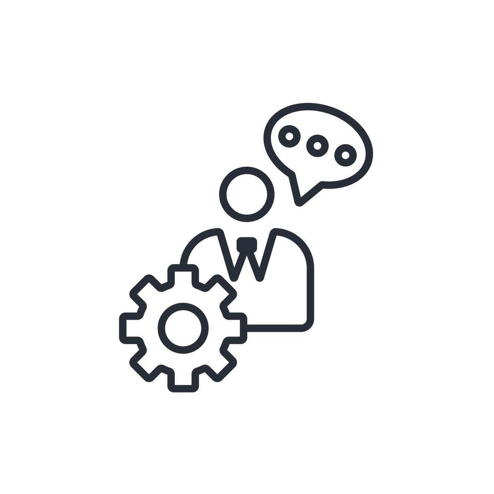 expertise icon. .Editable stroke.linear style sign for use web design,logo.Symbol illustration. vector