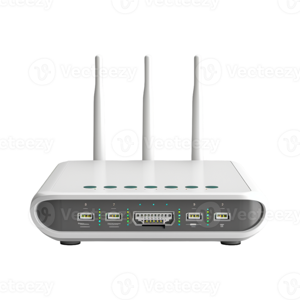 WIFI Router or Modem on Transparent Background png