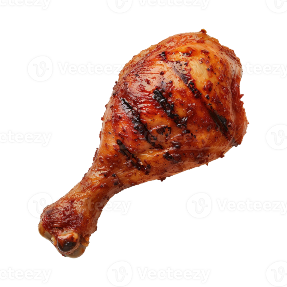 Fried Chicken Leg Piece on Transparent Background png
