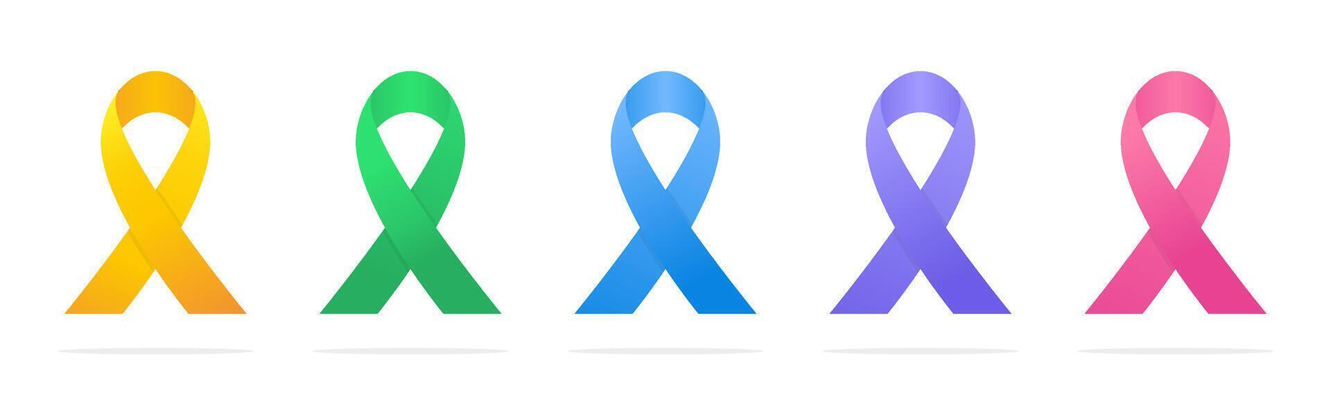Ribbons. Ribbon realistic illustration. ribbons. Silk ribbons. Ribbon banners vector