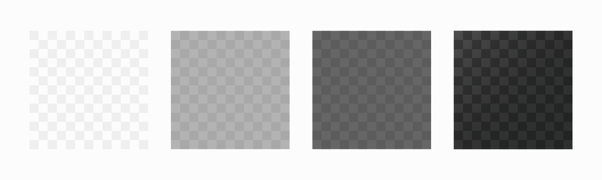 Transparent pattern background. Transparent background. Transparent backdrop. Different transparent backgrounds vector