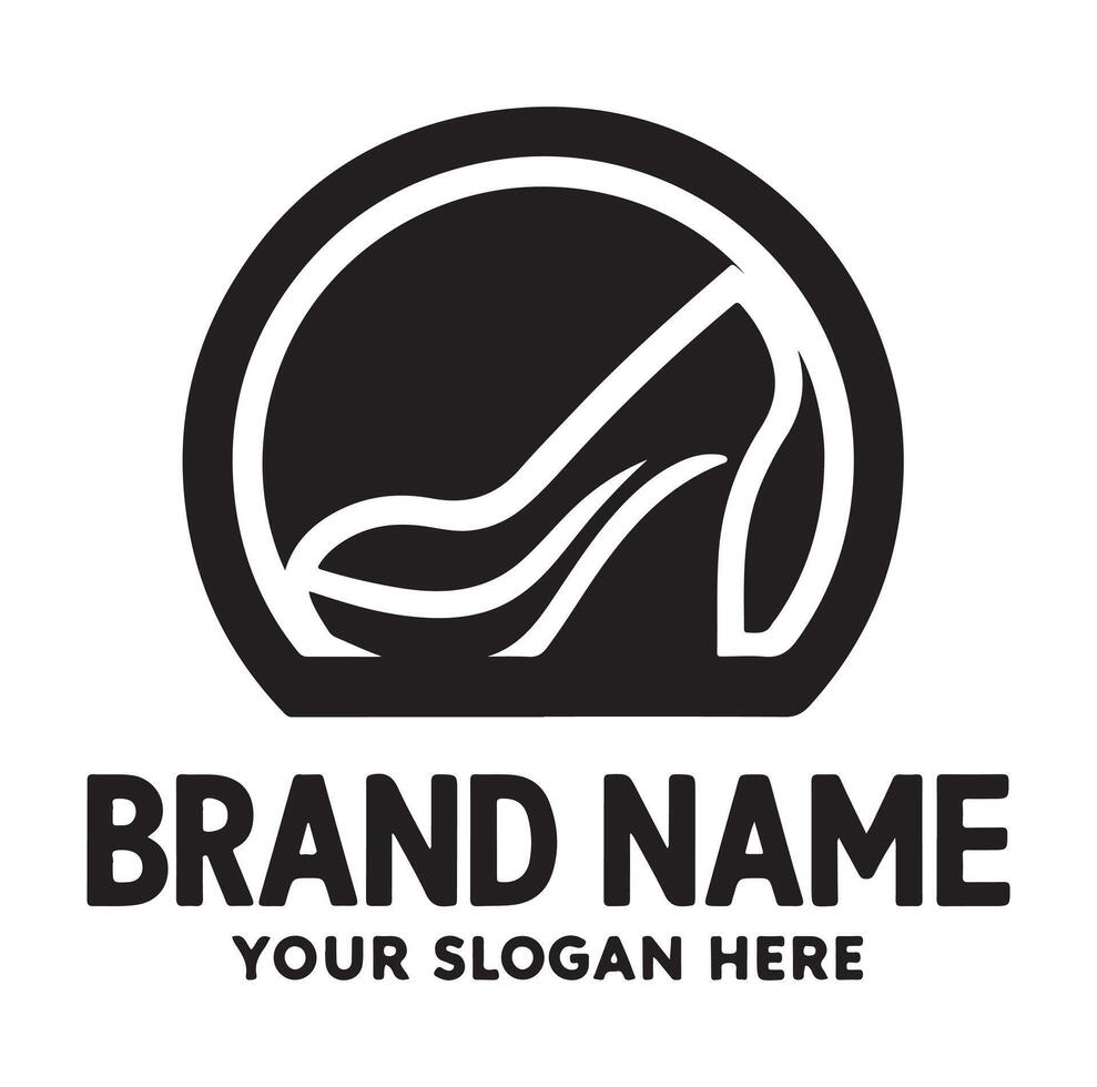 minimal lady shoe logo silhouette vector