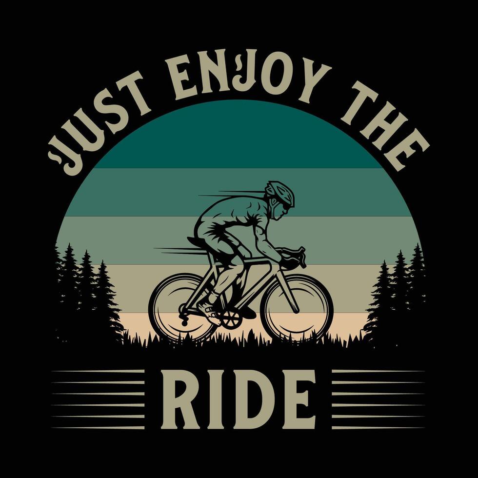 Bike Ride T-Shirt Design vector
