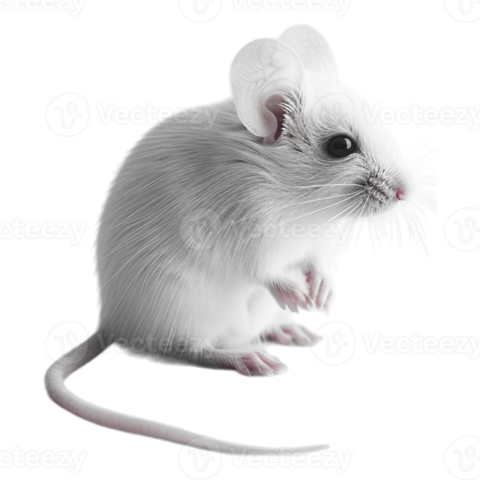 White Mouse on Transparent Background png