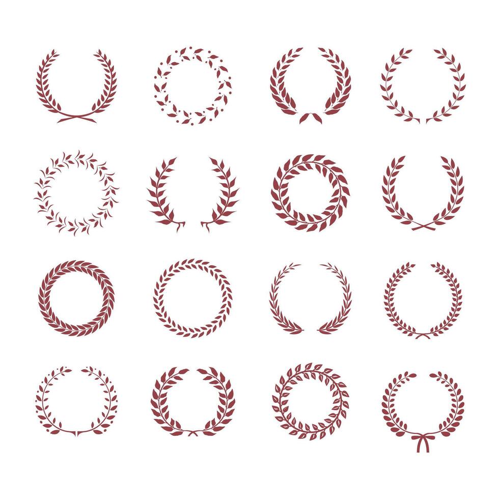 Achievement circular black white color badge logo shape award vector