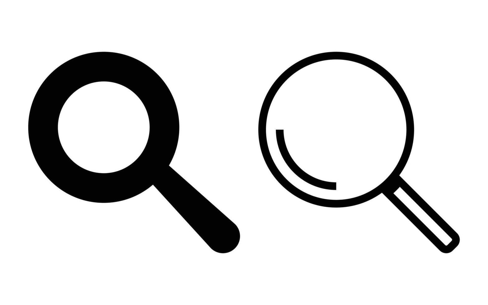 Magnifier or Search icon illustration vector