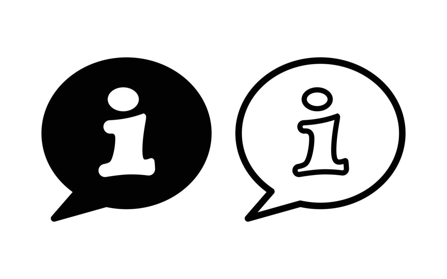 Info or Information, Support icon vector