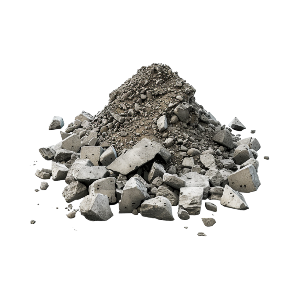 Raw Mountain Rocks Stack on Transparent Background png