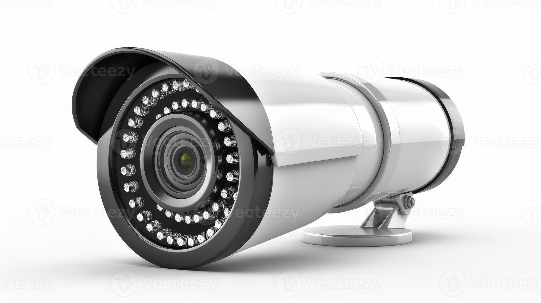 CCTV camera on white background photo