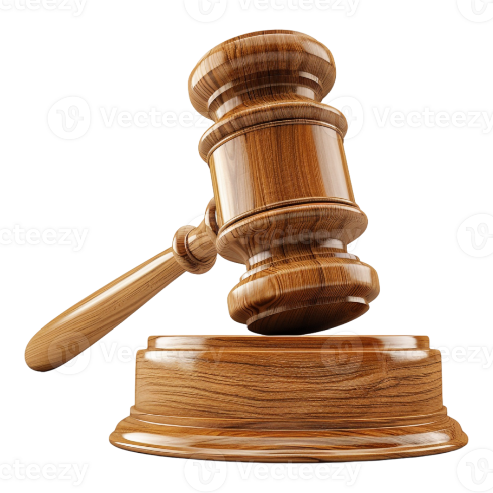 Judge gavel on Transparent Background png