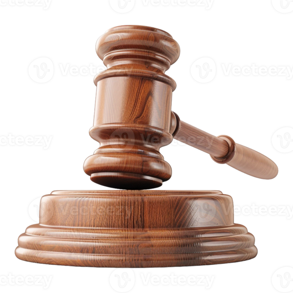 Judge gavel on Transparent Background png