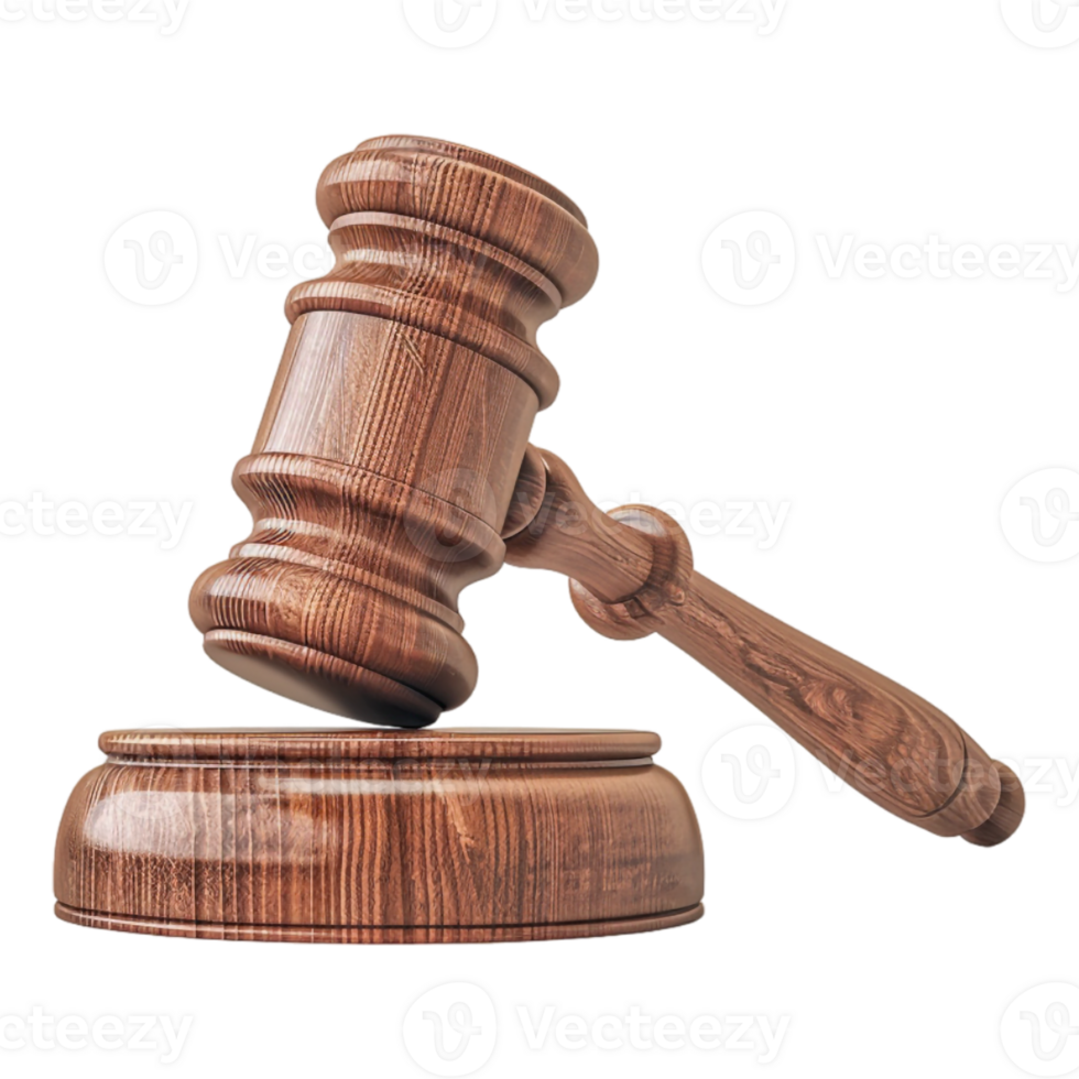 Judge gavel on Transparent Background png