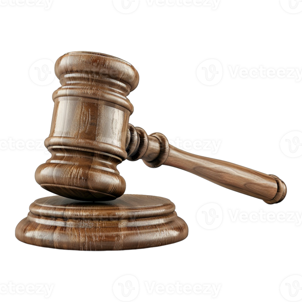 Judge gavel on Transparent Background png