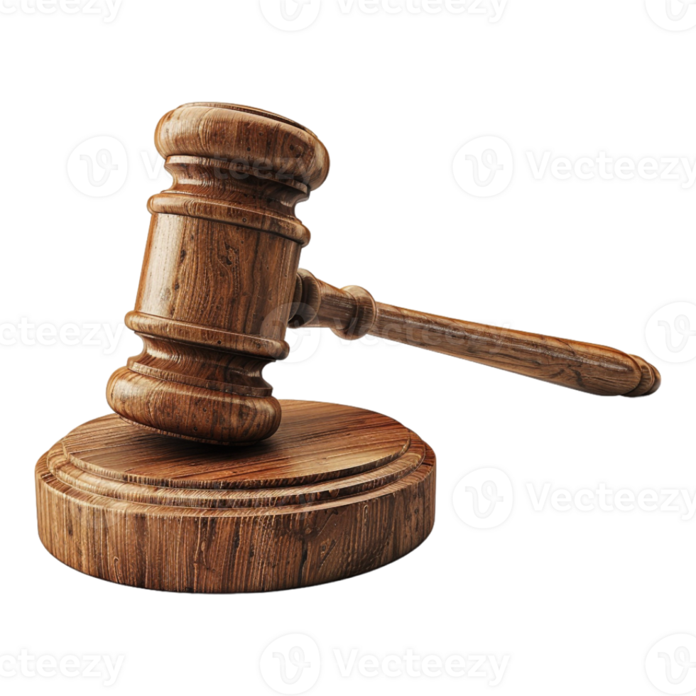 Judge gavel on Transparent Background png