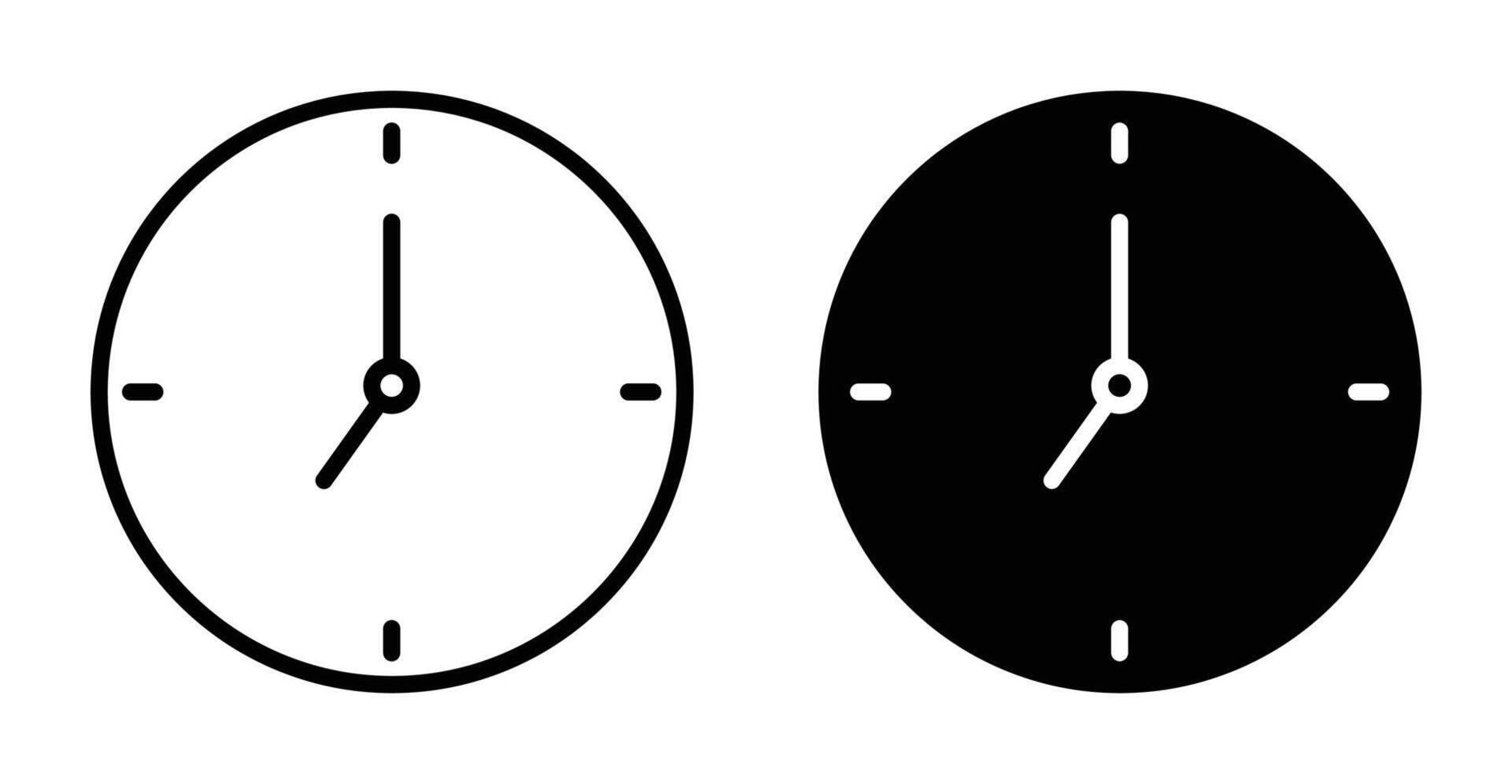 Clock Seven Icon Set 7 Am Symbol 7pm Time Sign In Black Filled And clock-seven-icon-set-7-am-symbol-7pm-time-sign-in-black-filled-and