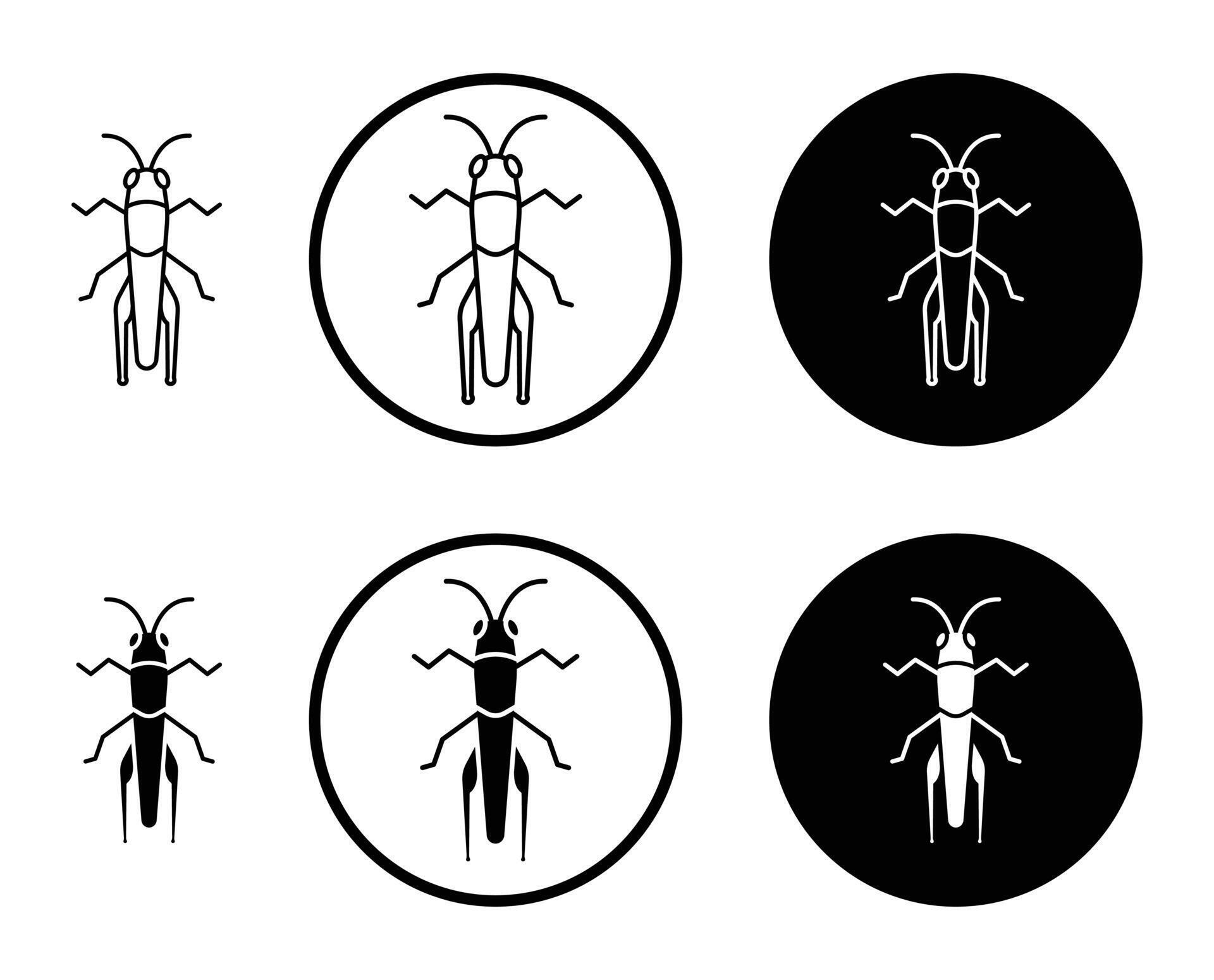 Locust icon set black filled and outlined style. 47090416 Vector Art at ...