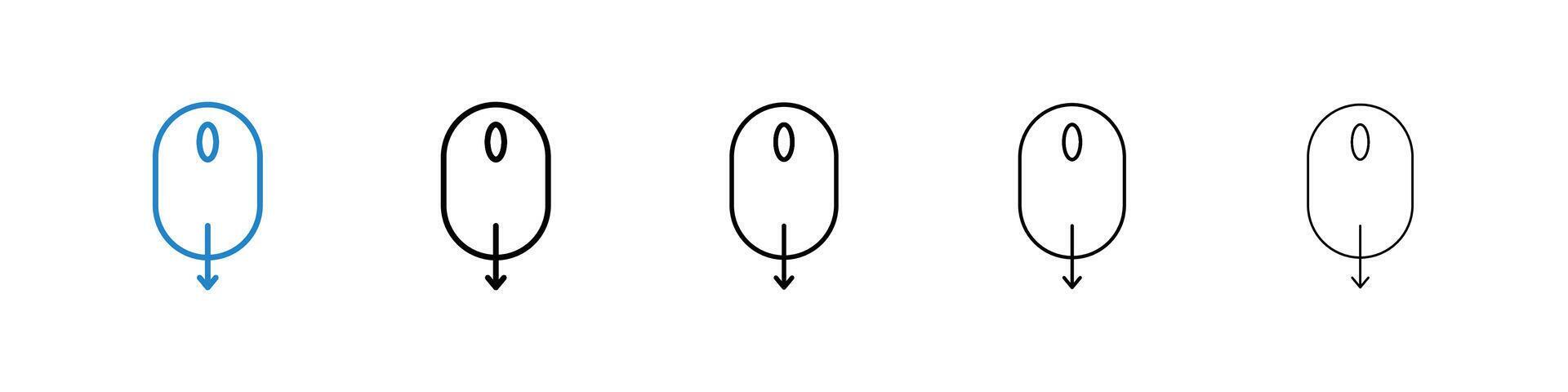 Scroll down computer mouse icon 47091920 Vector Art at Vecteezy