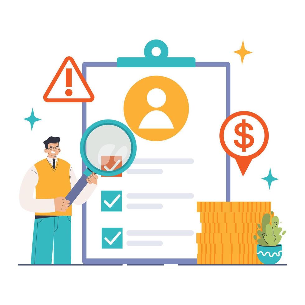 Insurance. Idea of security and protection of life and property. vector