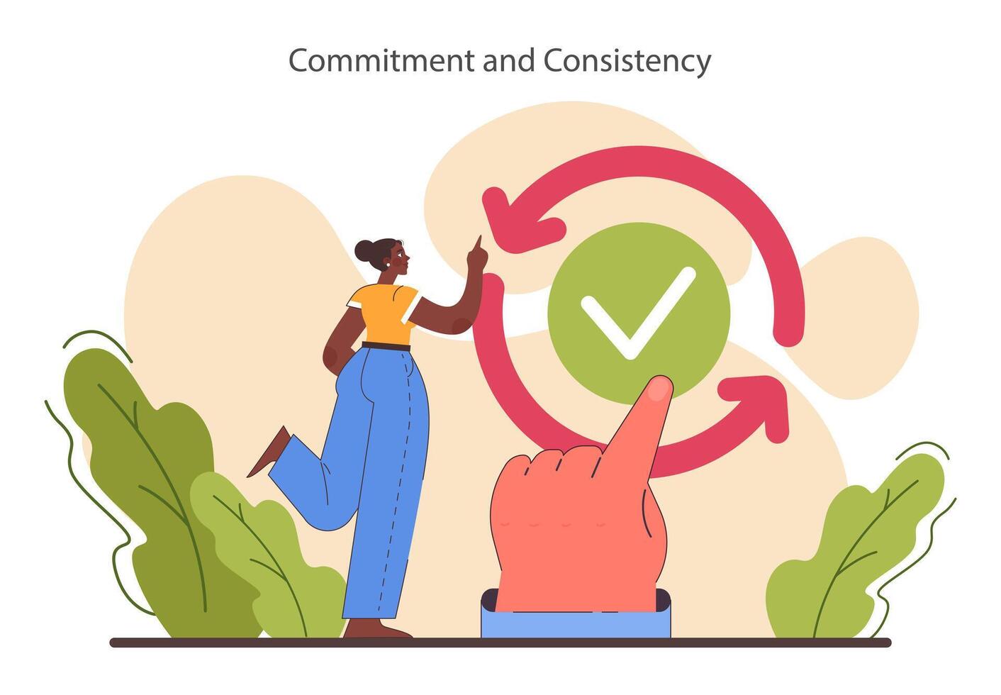 Persuasion. Soft skill, the ability to convince people. Cognitive influence vector