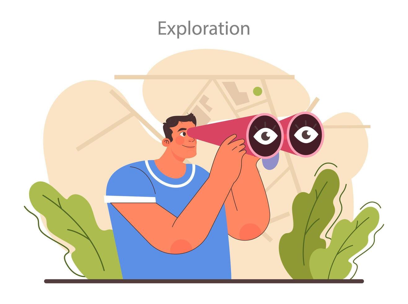 Curiosity set. Inquisitiveness and openness to new ideas and concepts. vector
