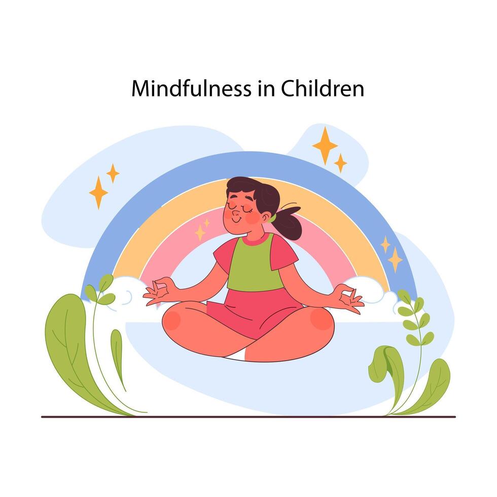 Child cognitive development. Process of kids intelligence, creativity and personality vector