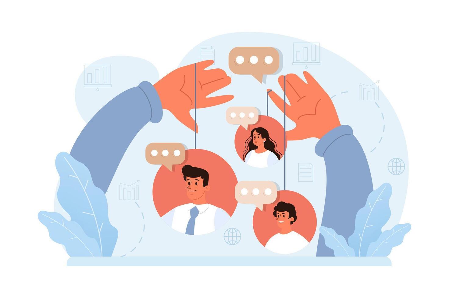 Manipulation. Psychological control method. Domination exploitation vector