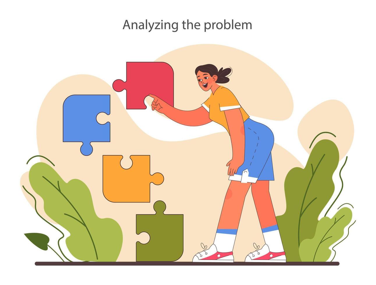 Critical thinking skill. Strategic decision-making, brainstorming vector