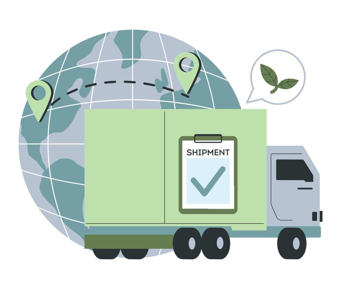 Green marketing. Corporate social responsibility, CSR. Company vector