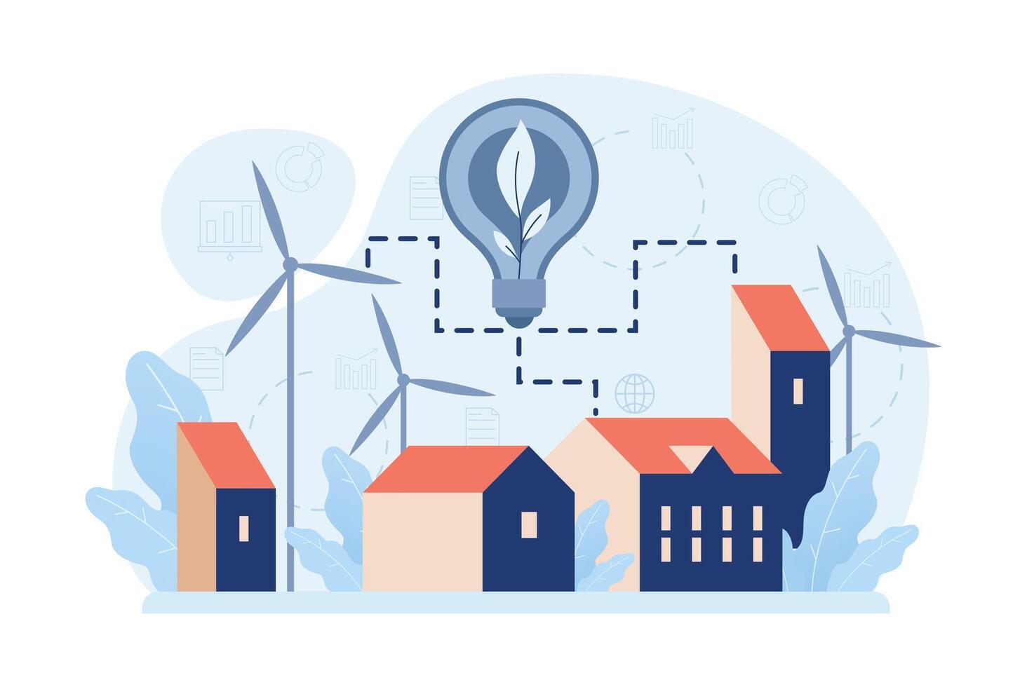 Renewable power. Sustainable electricity consumption. Energy vector
