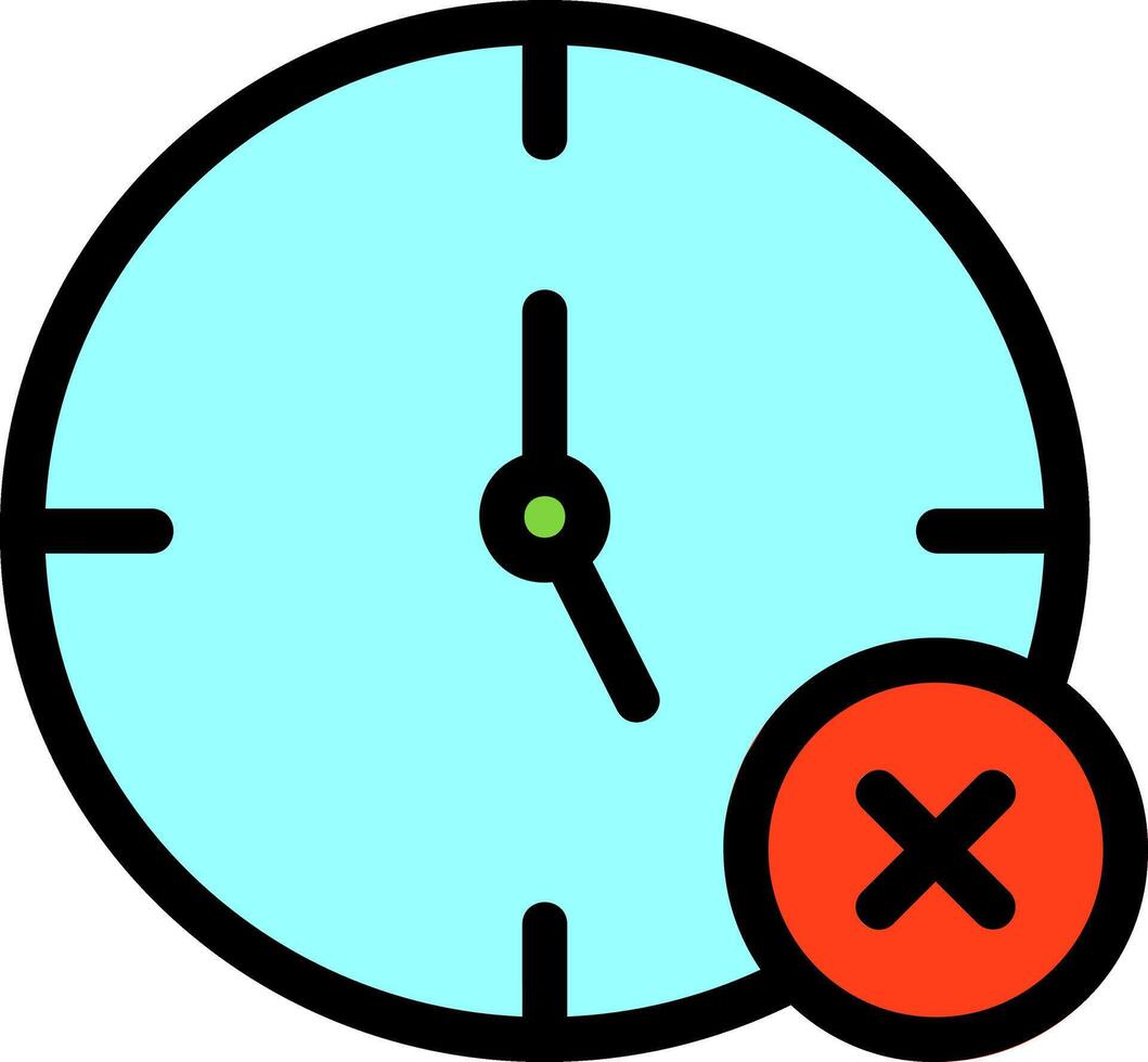 No Time Icon Design vector