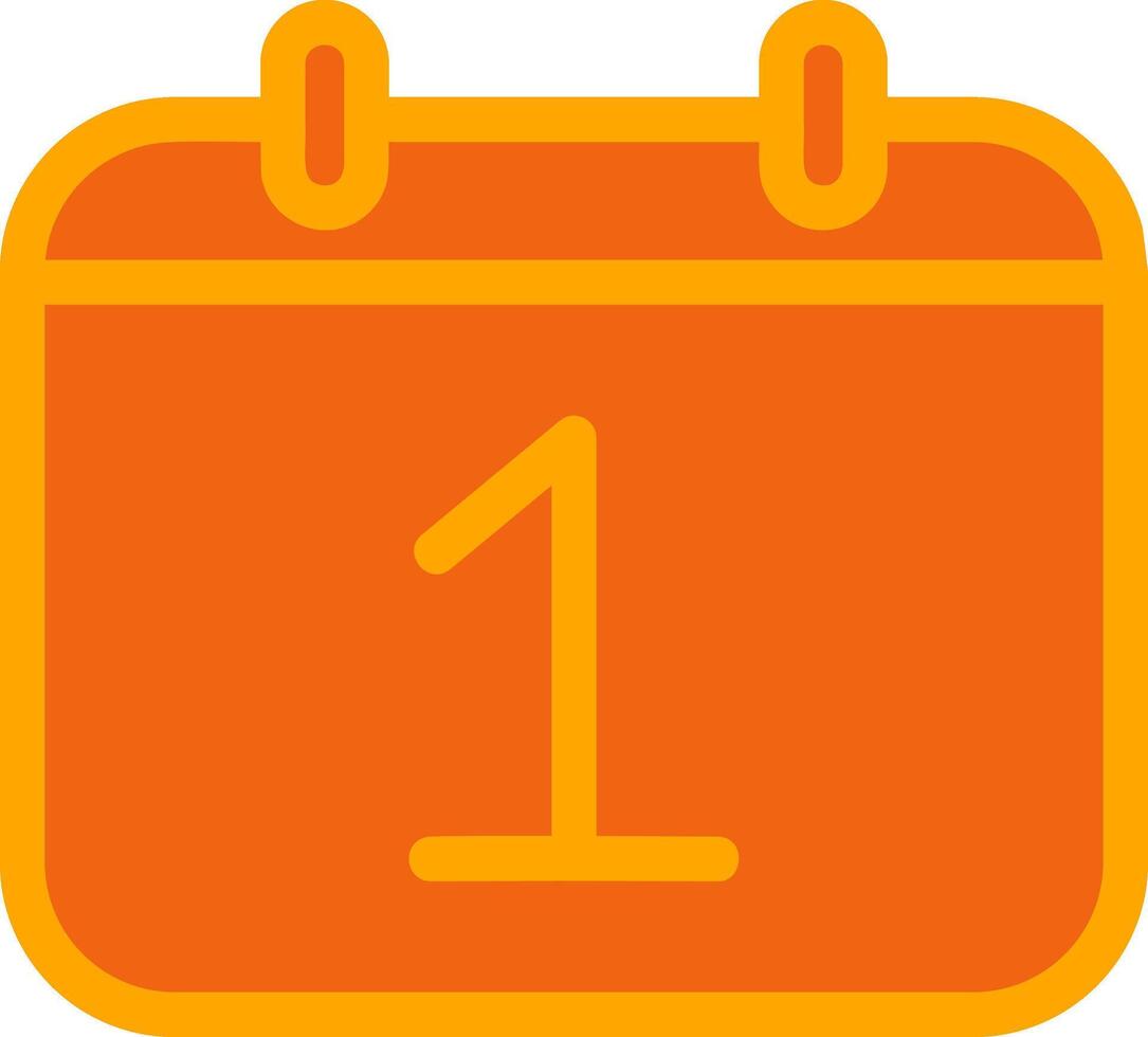 1 Date Icon Design vector