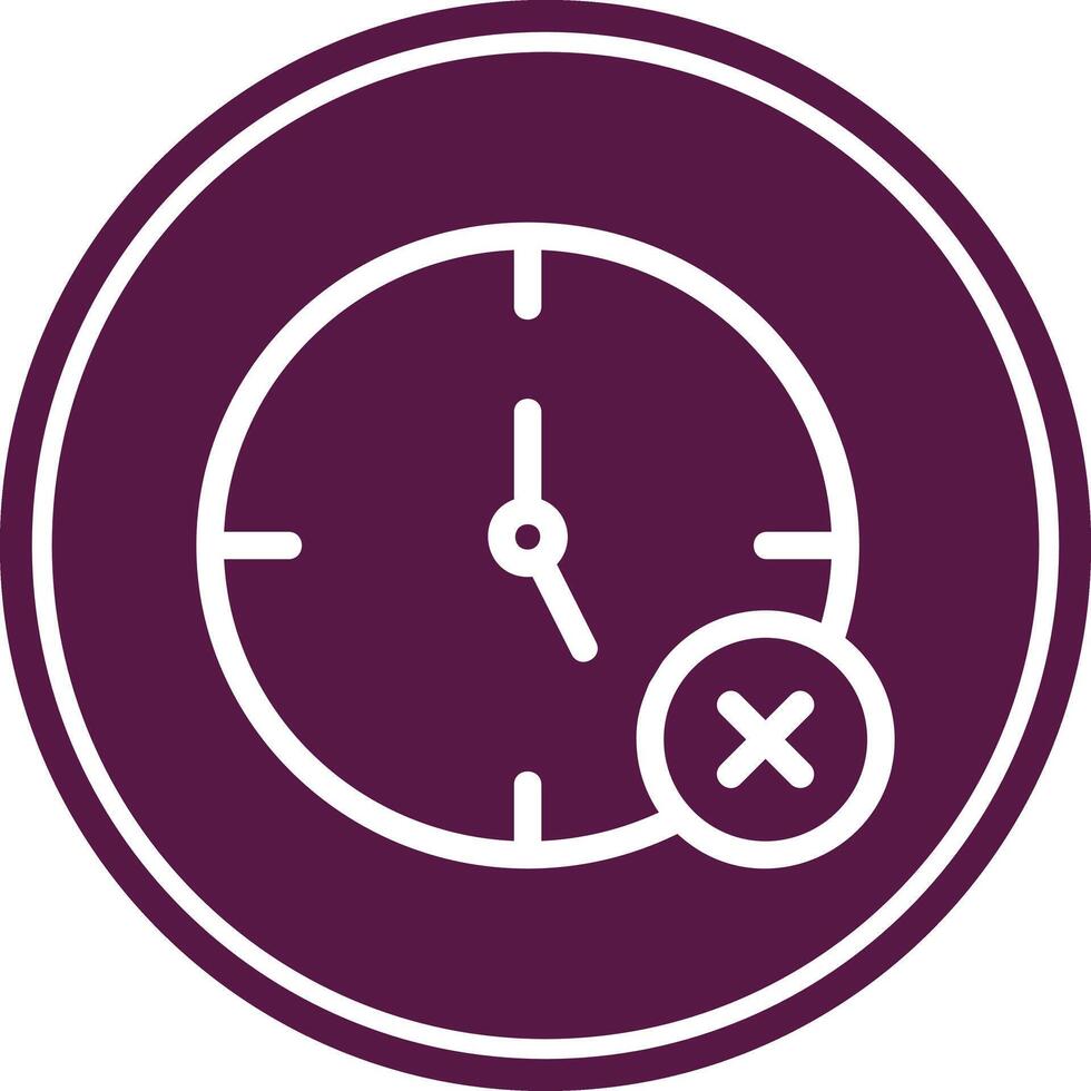No Time Icon Design vector