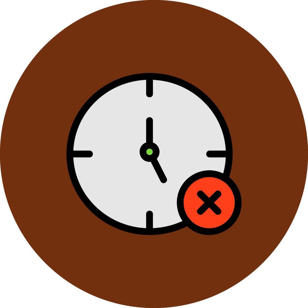 No Time Icon Design vector