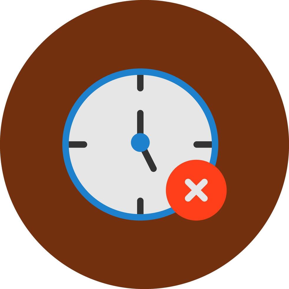 No Time Icon Design vector