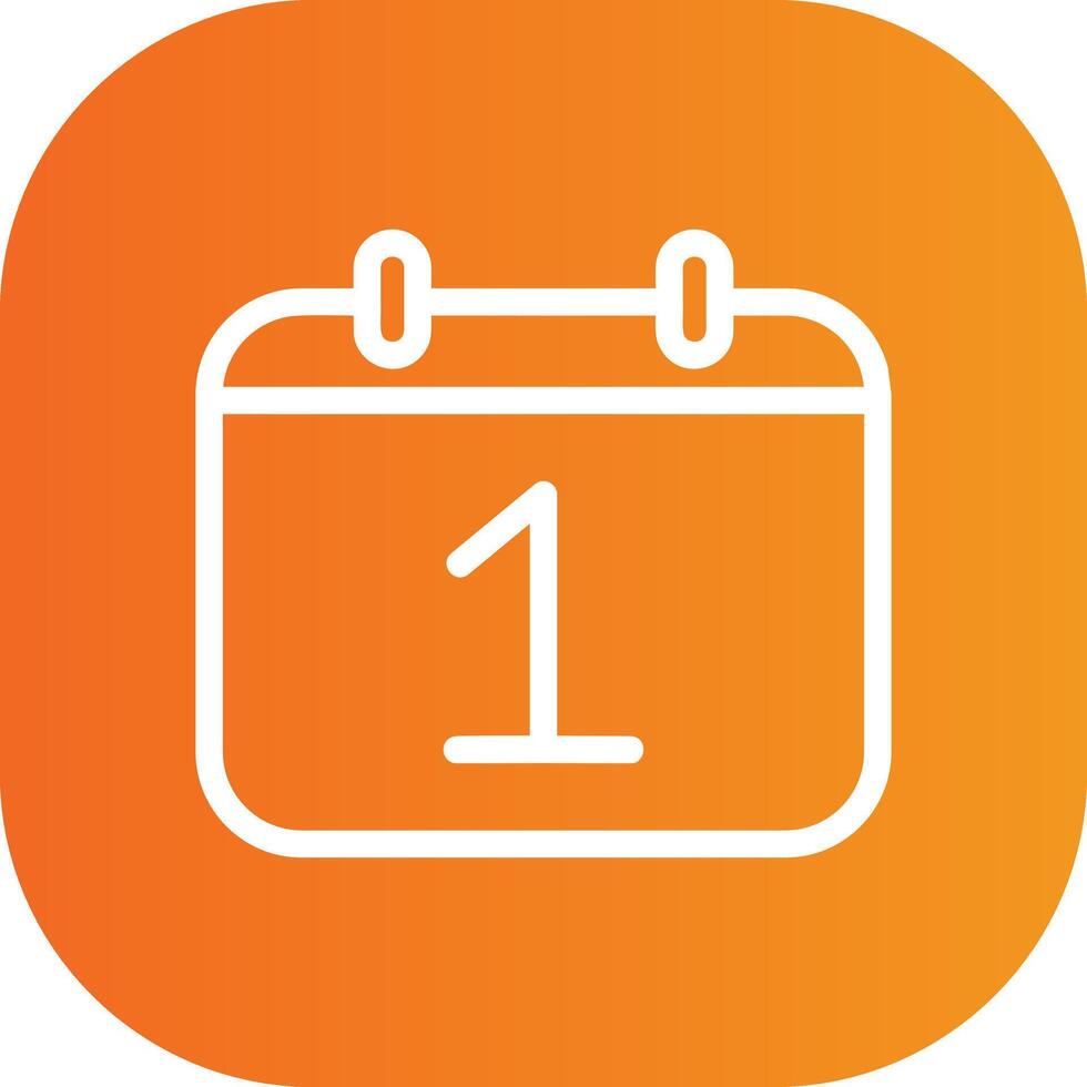 1 Date Icon Design vector