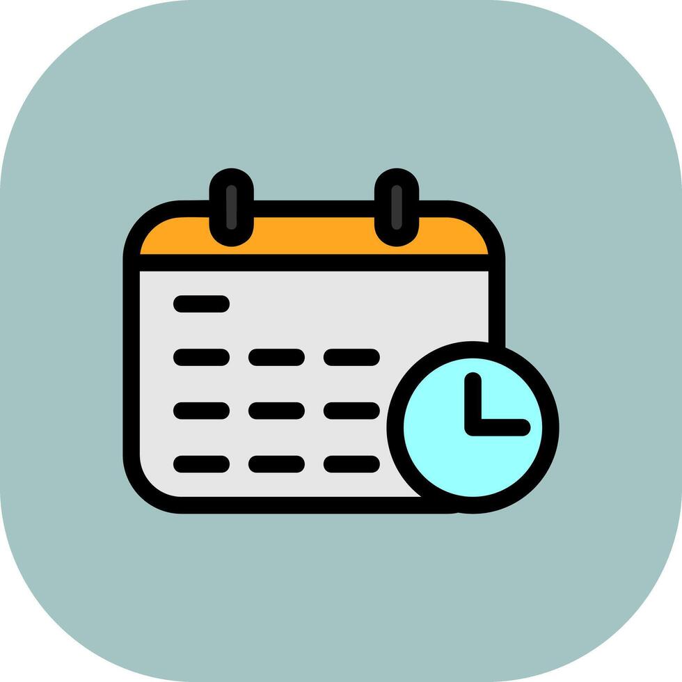 Date And Time Icon Design vector