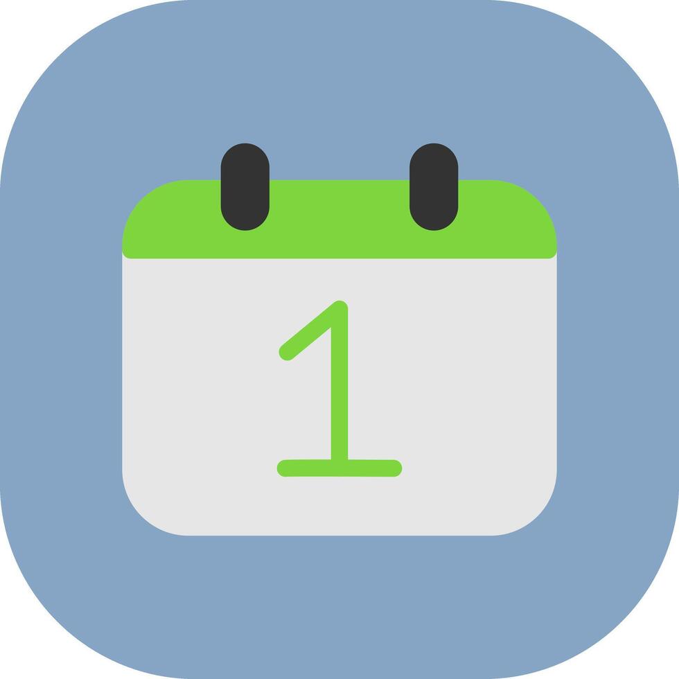 1 Date Icon Design vector